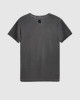 Men's Black Garment Dye Tee shirt, Gym-Fit, Low Neck, Fusilier LDN Poppy & FSLR Logo 