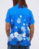 Men's Dazzling Blue Pique Polo, with Camoflague Print and Fusilier LDN Velvet Logo