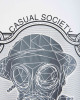 Men's Tee shirt, White Jersey Crew Neck, Fusilier Logo X Casual Society Collab